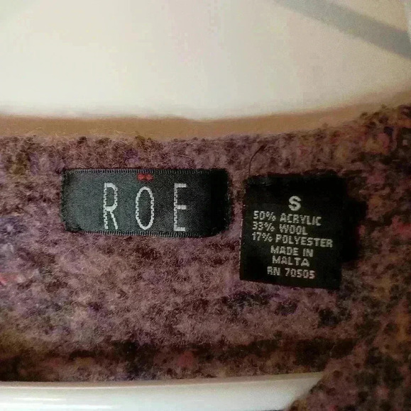2 FOR 30$ ROE Purple Wool Fall Winter sweater-(#341) - Picture 2 of 6